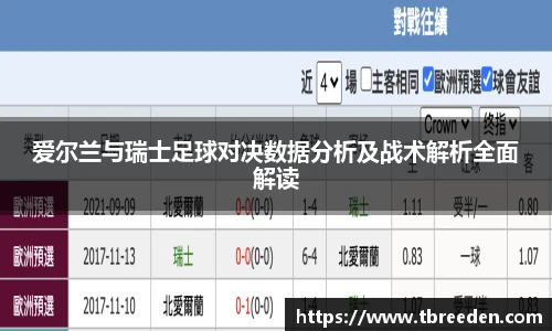 爱尔兰与瑞士足球对决数据分析及战术解析全面解读