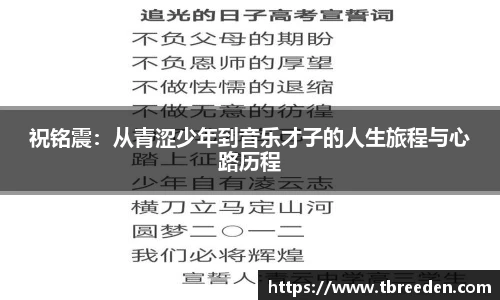 祝铭震：从青涩少年到音乐才子的人生旅程与心路历程